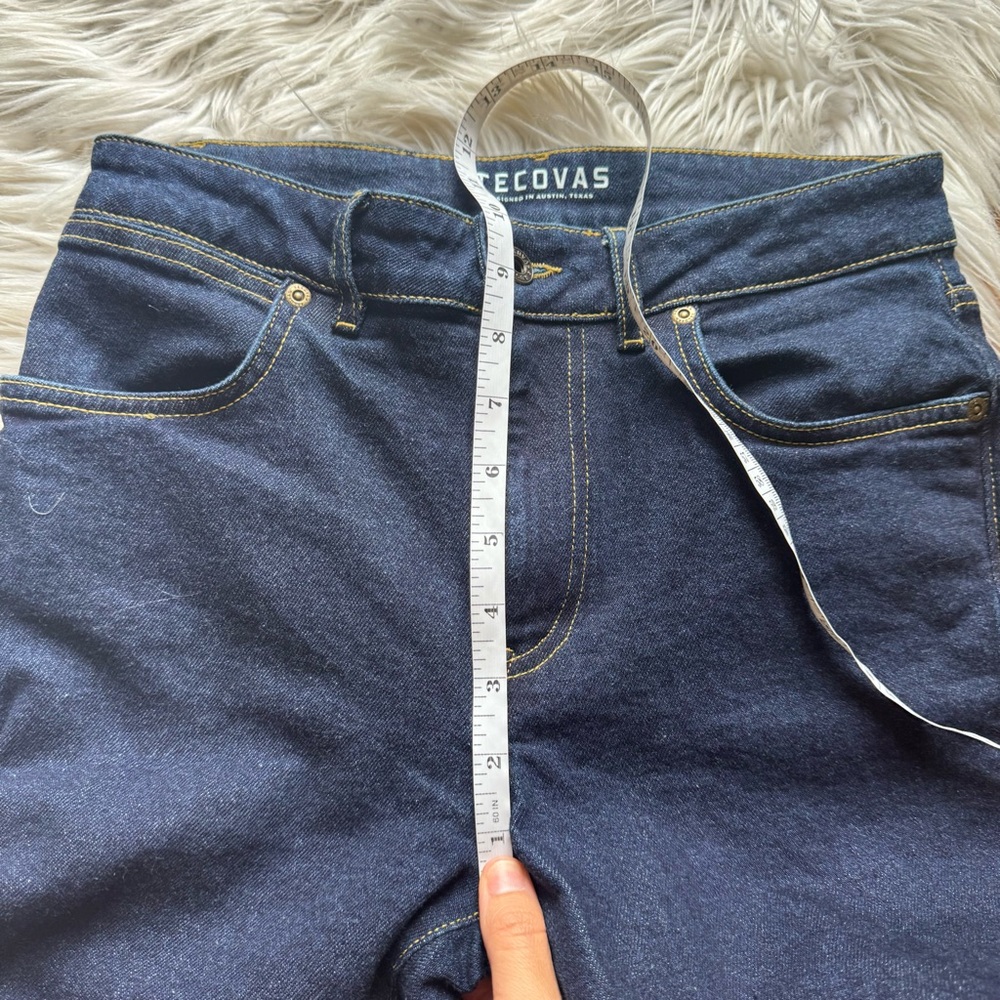 Tecovas Mid Rise Stovepipe Dark Wash Jeans - Picture 15 of 16